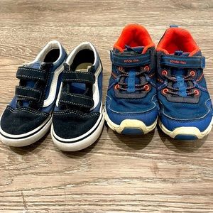 Blue Boys Shoes - Vans & Stride Rite sz 10 & 11